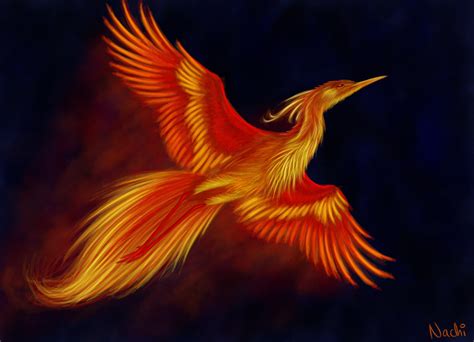 Enthralling magical firebird